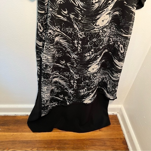 Mlle Gabrielle Maxi Dress Black White Floral - Picture 10 of 12
